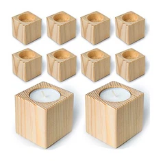 Wood Tealight Chandèl Holder