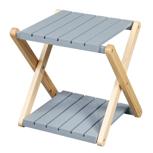 wooden Flower Pot Stand Folding Shelf3